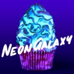Neon Galaxy Cupcakes