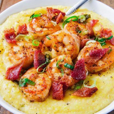 Bacon Shrimp and Cheddar Grits - The Best Video Recipes for All