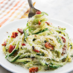Zoodle Alfredo With Bacon