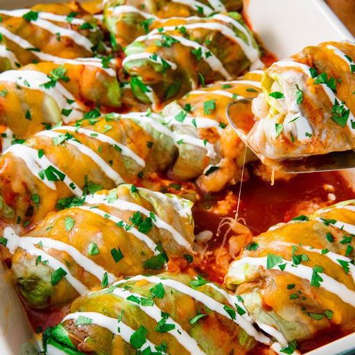 LowCarb Cabbage Enchiladas The Best V