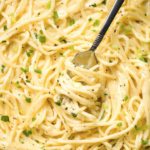 Creamy Three-Cheese Spaghetti