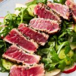 Seared Ahi Tuna & Arugula Pear Salad