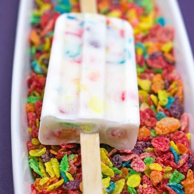 Frozen Fruity Pebbles Yogurt Pops The Best Video Recipes for All