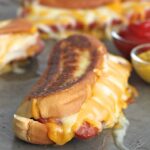 GRILLED CHEESE HOT DOGS