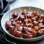 Bacon Wrapped Pineapple Bites With Sweet And Sour Sauce