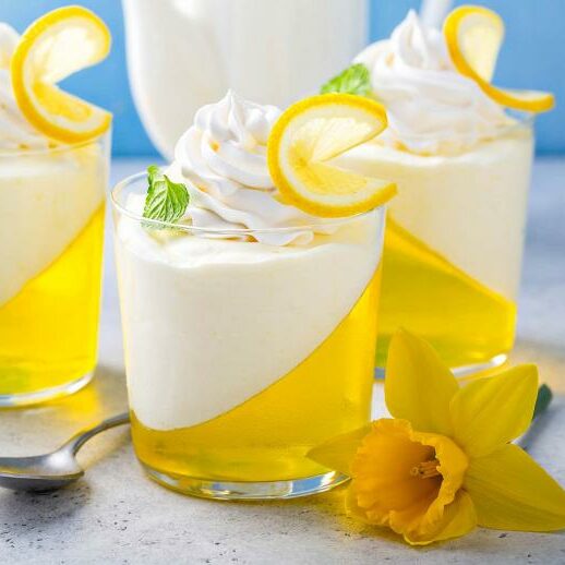 Lemon Mousse Jello Cups - The Best Video Recipes for All