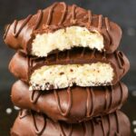 NO BAKE CHOCOLATE COCONUT BARS- 4 INGREDIENTS!