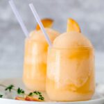 Frozen Peach Bellini Cocktail