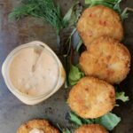 VEGAN CRAB CAKES (CRABLESS CAKES) WITH DILL REMOULADE