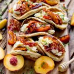 Pancake Tacos with Caramelized Peaches and Pancetta