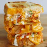 Buffalo Chicken Grilled Cheese Sandwich With Buttermilk Ranch + Blue Cheese