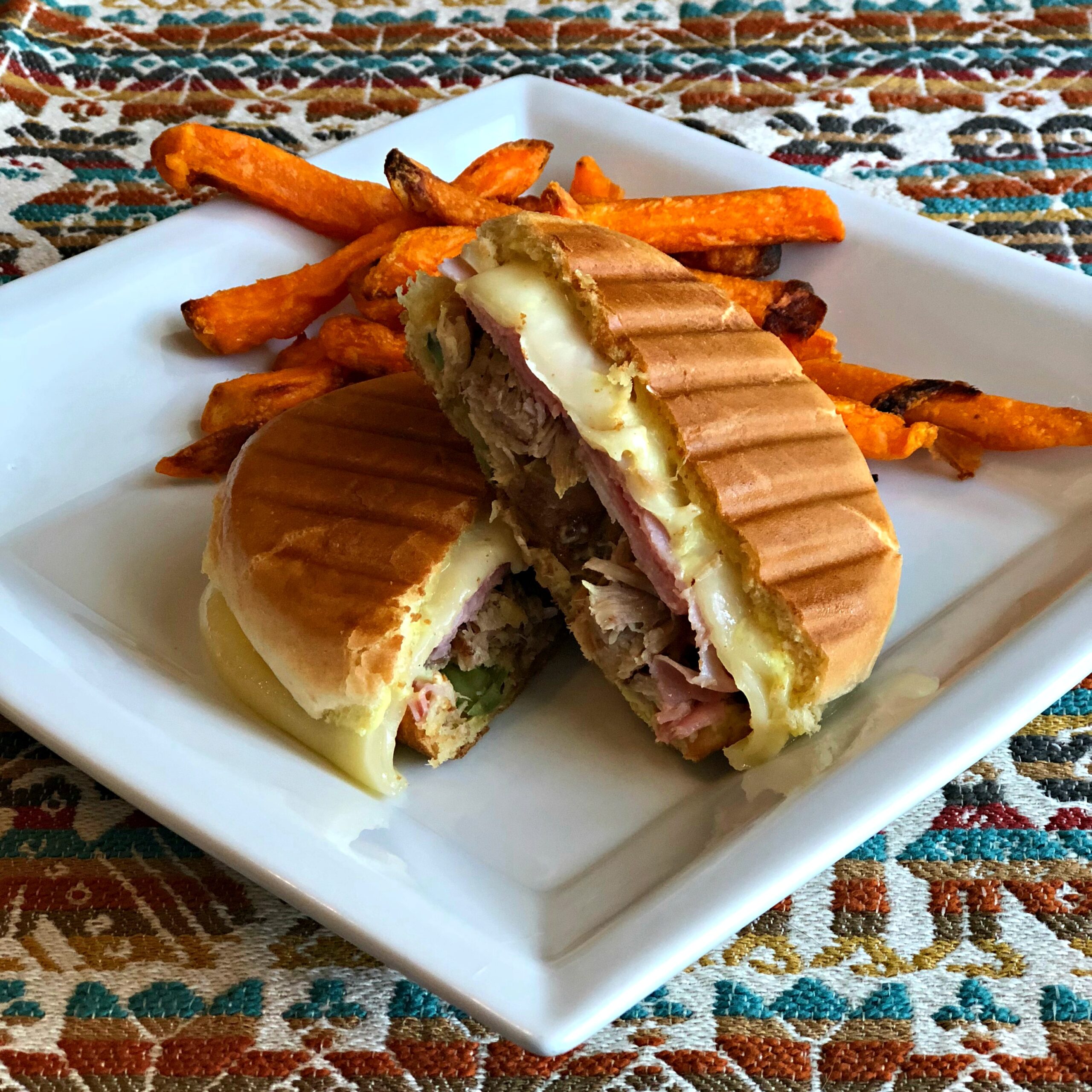 Laura's Lean  Cuban Panini Burger