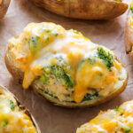Broccoli Cheddar Twice Baked Potato Recipe